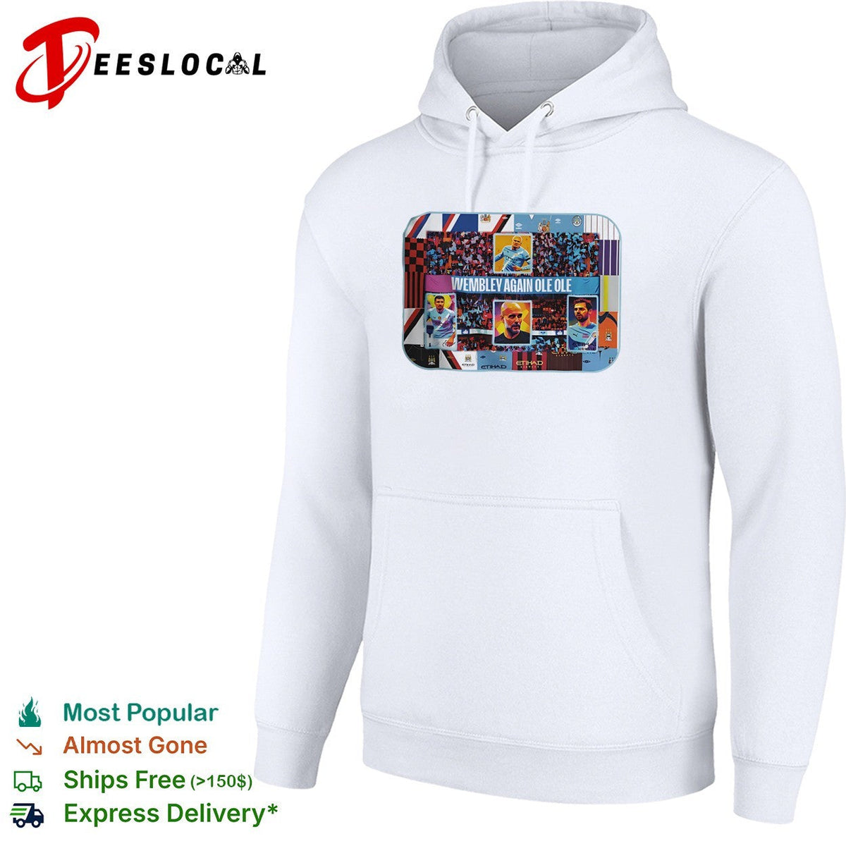 Erling Haaland Rodri Pep Guardiola Manchester City shirt Unisex