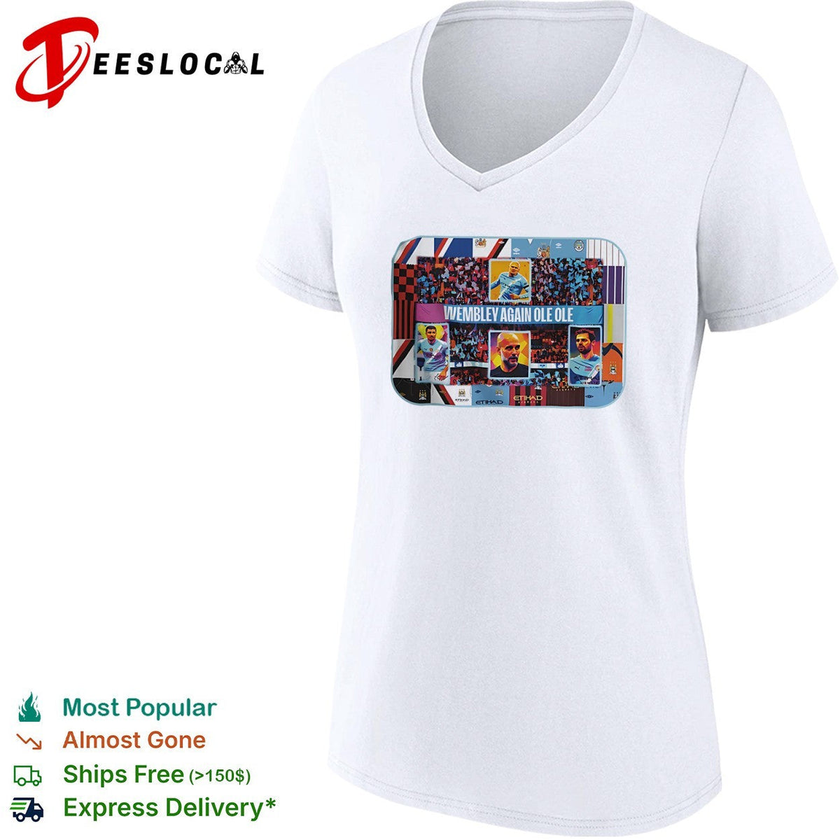 Erling Haaland Rodri Pep Guardiola Manchester City shirt Unisex