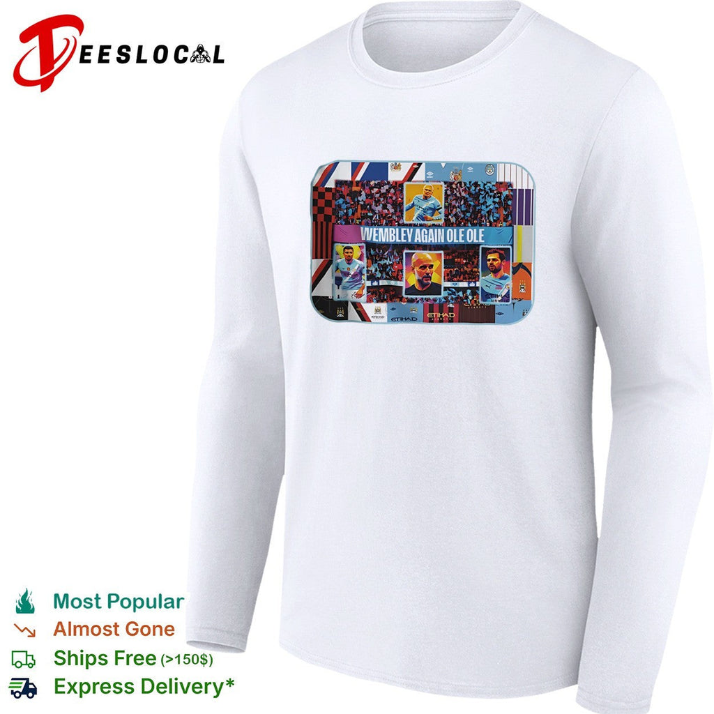 Erling Haaland Rodri Pep Guardiola Manchester City shirt Unisex