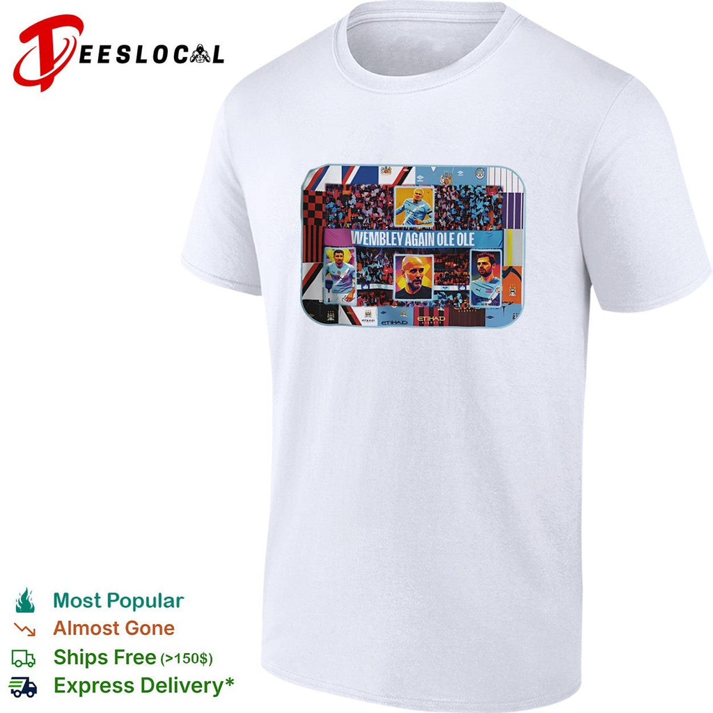 Erling Haaland Rodri Pep Guardiola Manchester City shirt Unisex