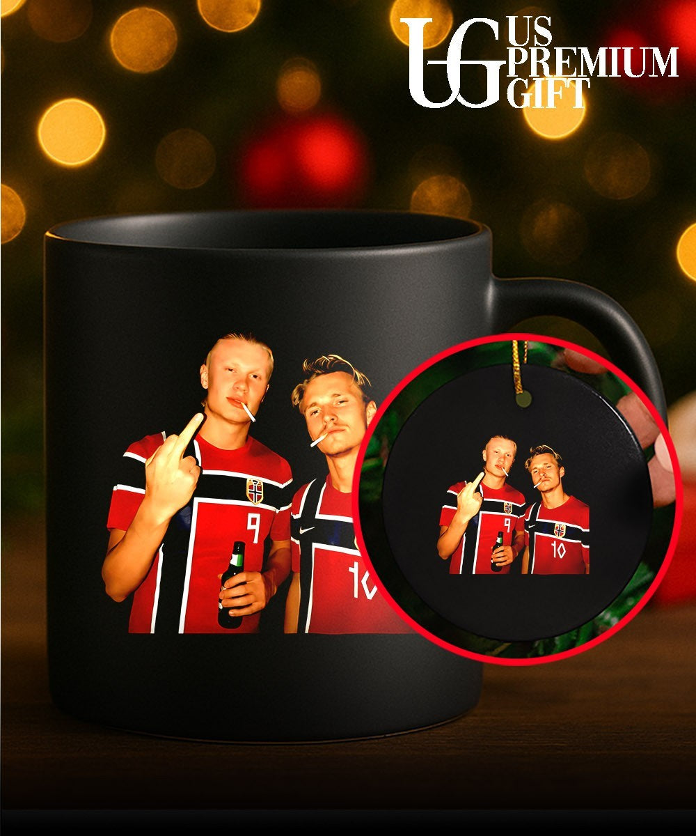 Erling Haaland and Martin Odegaard Norway smoking middle finger FIFA 2026 World Cup shirt Unisex