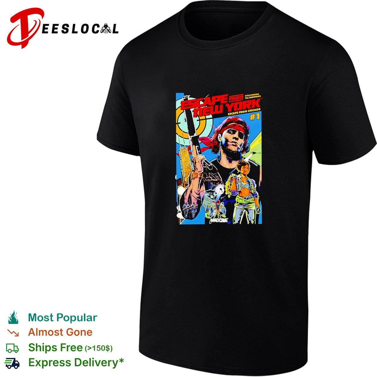 Escape from New York from Chicago funny shirt Unisex