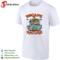Escape to nature 1993 van life adventures blue van travel pack luggage print shirt Unisex