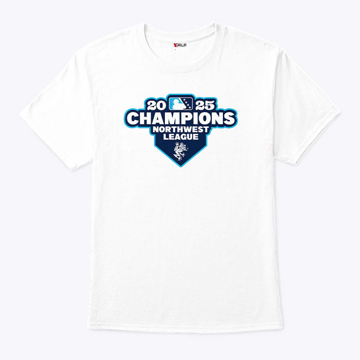 Everett AquaSox 2025 Northwest League Champions T Shirt Unisex