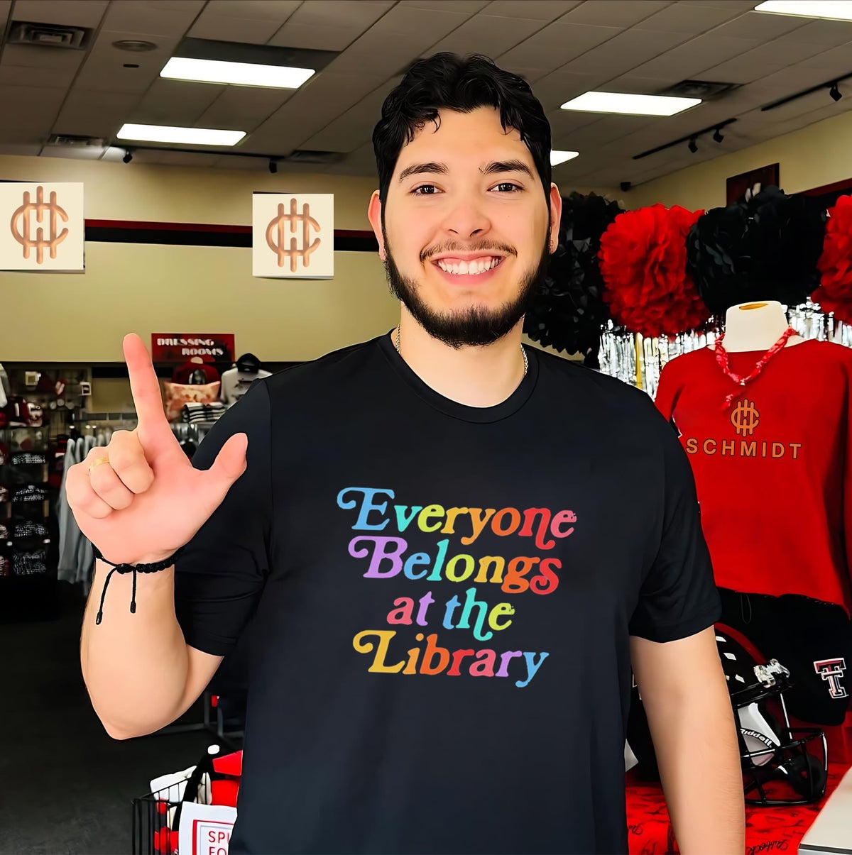 Everyone Belongs at the Library reading shirt Unisex