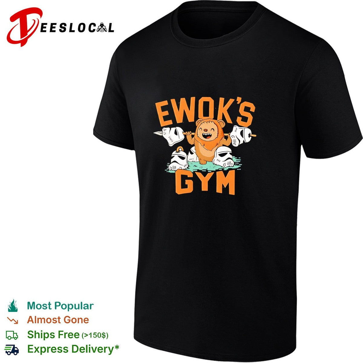 Ewok flexing muscles Ewok’s gym shirt Unisex