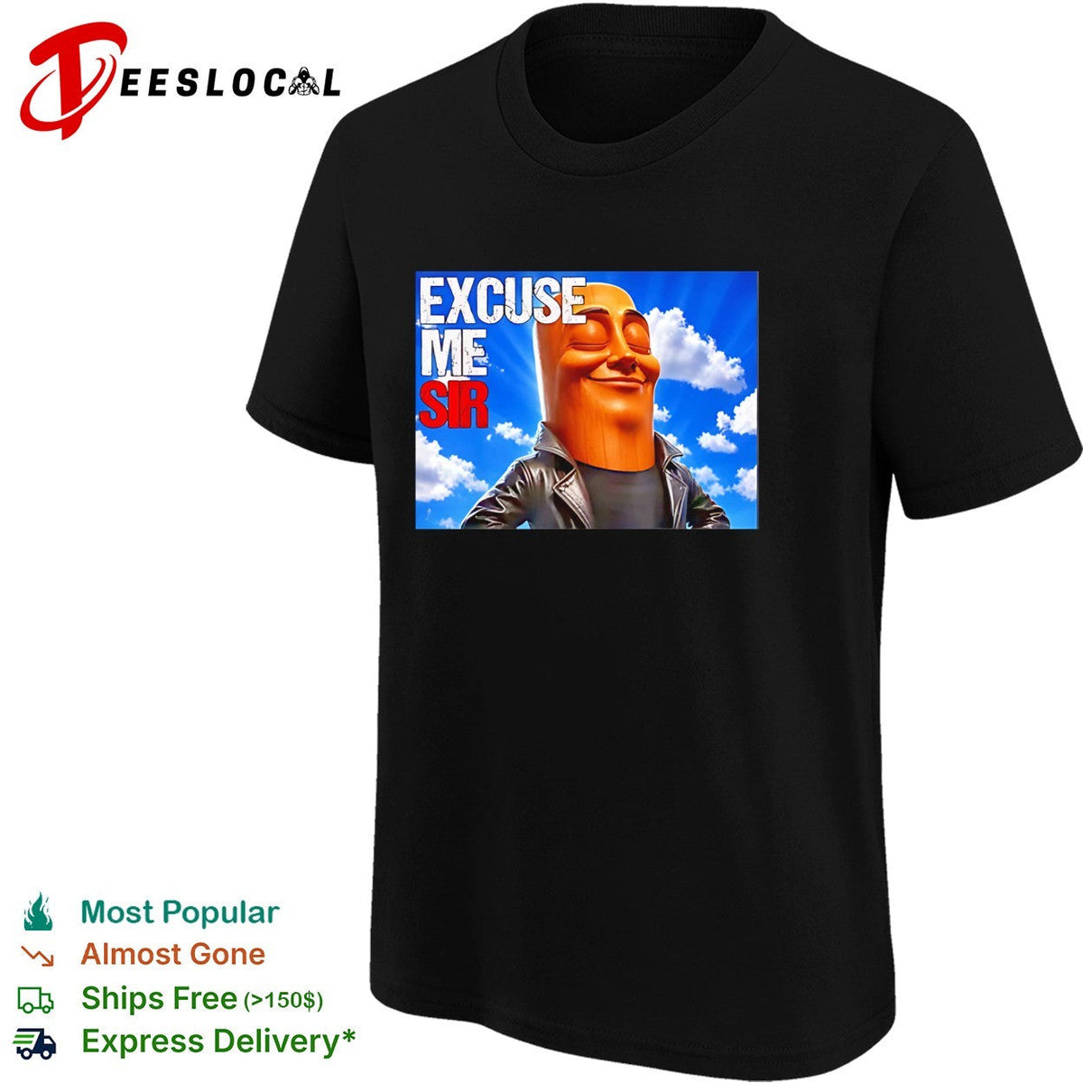 Excuse me sir The Rock Dwayne Johnson parody pop culture meme wood grain shirt Unisex