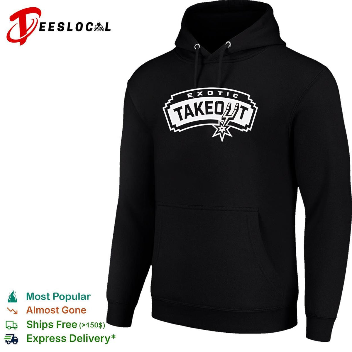 Exotic Takeout San Antonio Spurs Logo Parody Graphic Retro Font Finals 2026 shirt Unisex