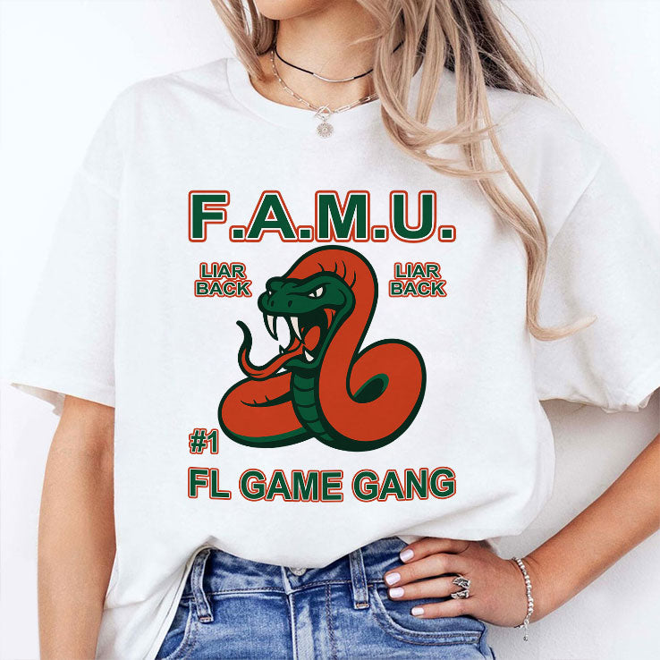 F.A.M.U Liar Back FL Game Gang Rattle The Game T Shirt Unisex