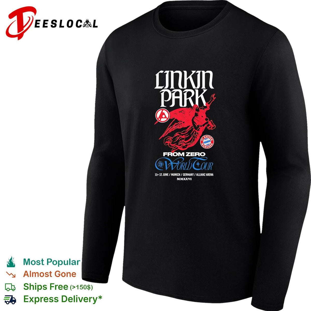 Linkin Park From Zero world tour Munich Germany 2026 horse rider poster shirt Unisex