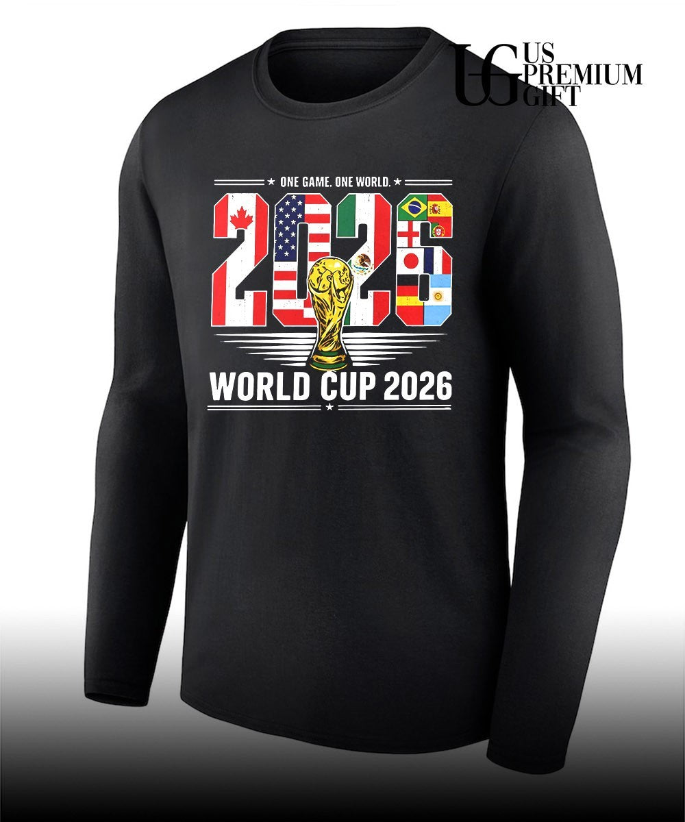 FIFA Soccer World Cup 2026 One Game One World shirt Unisex