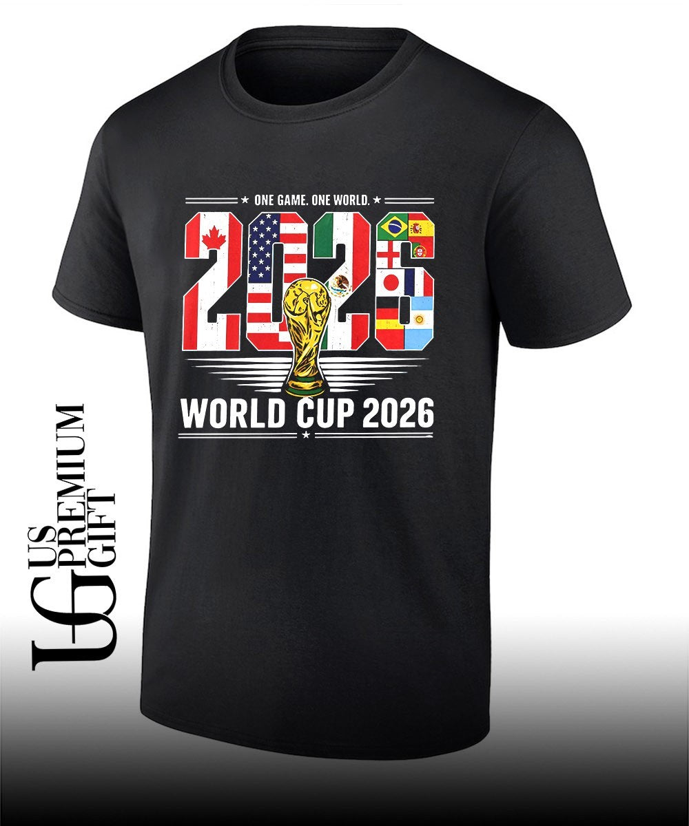 FIFA Soccer World Cup 2026 One Game One World shirt Unisex