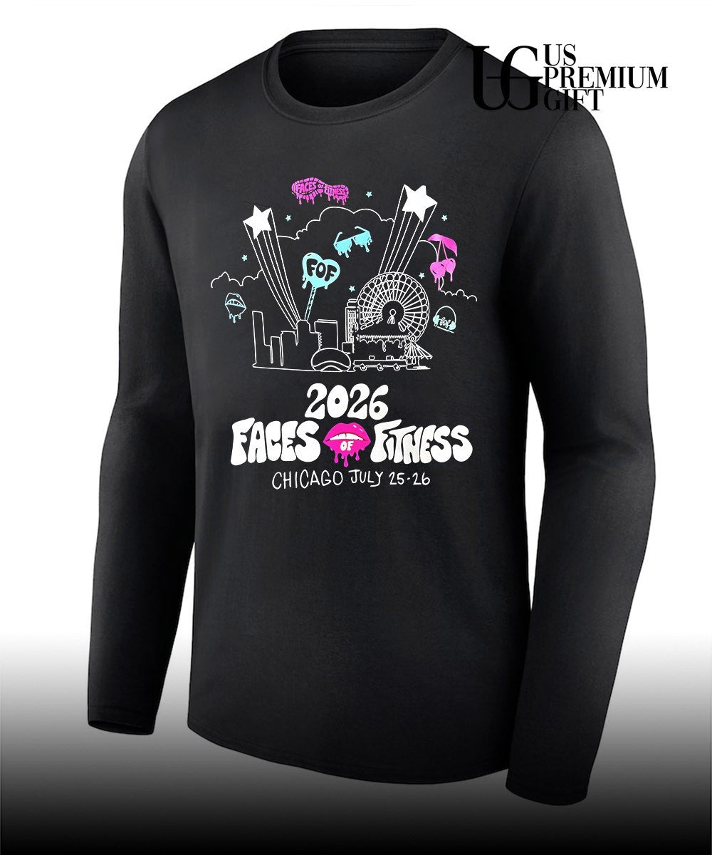 Faces of Fitness 2026 Chicago July 25-26 Event FOF logo shirt Unisex
