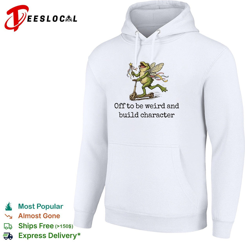 Fairy Frog Scooter Off to be weird and build character shirt Unisex