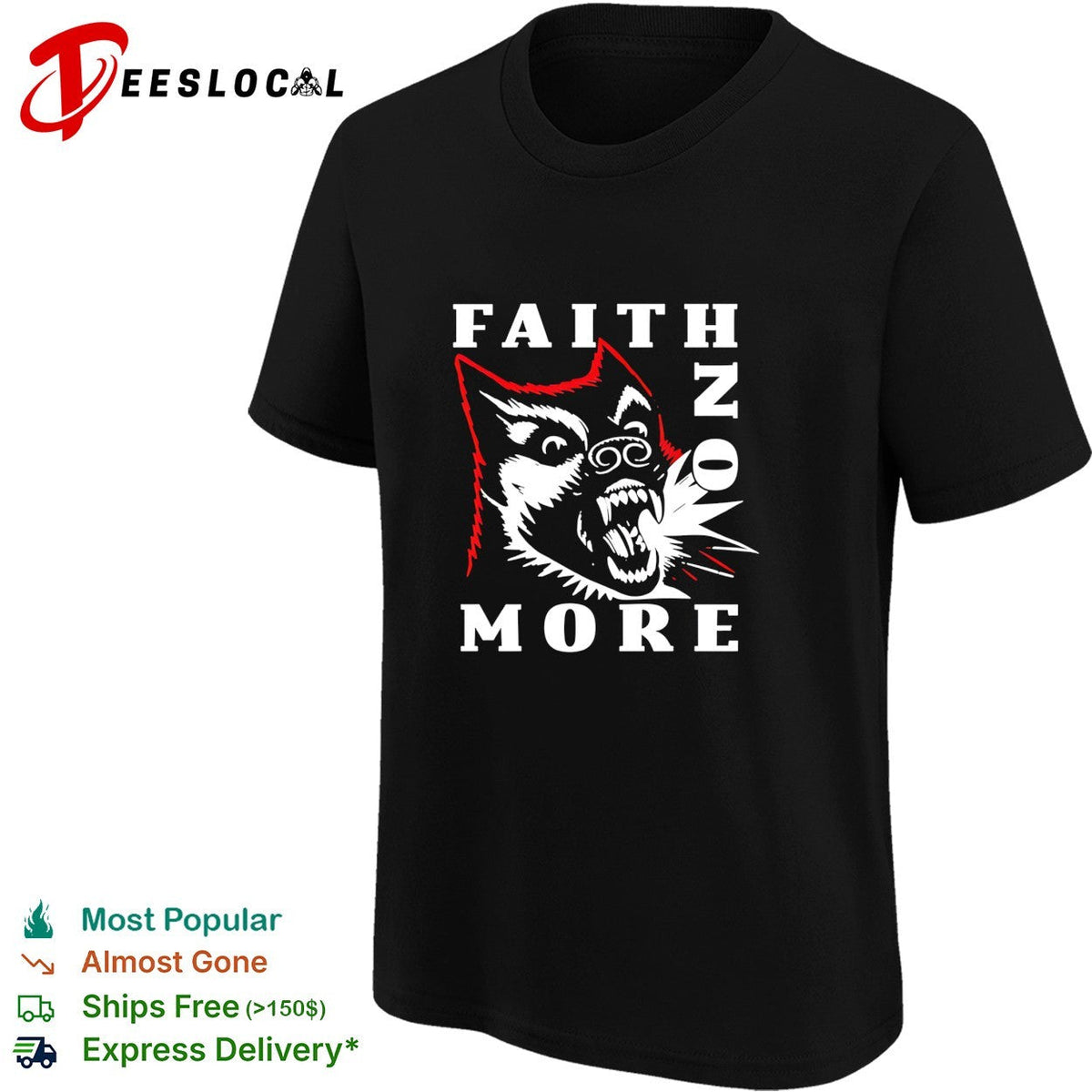 Faith no more dog retro shirt Unisex