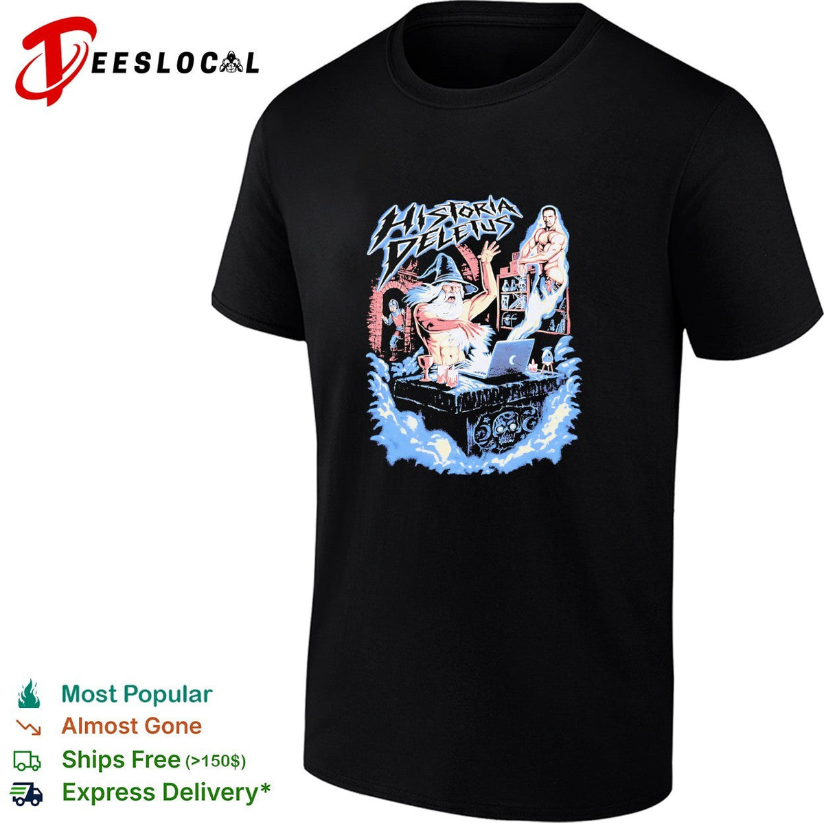 Fantasy king throne ship illustration art shirt Unisex