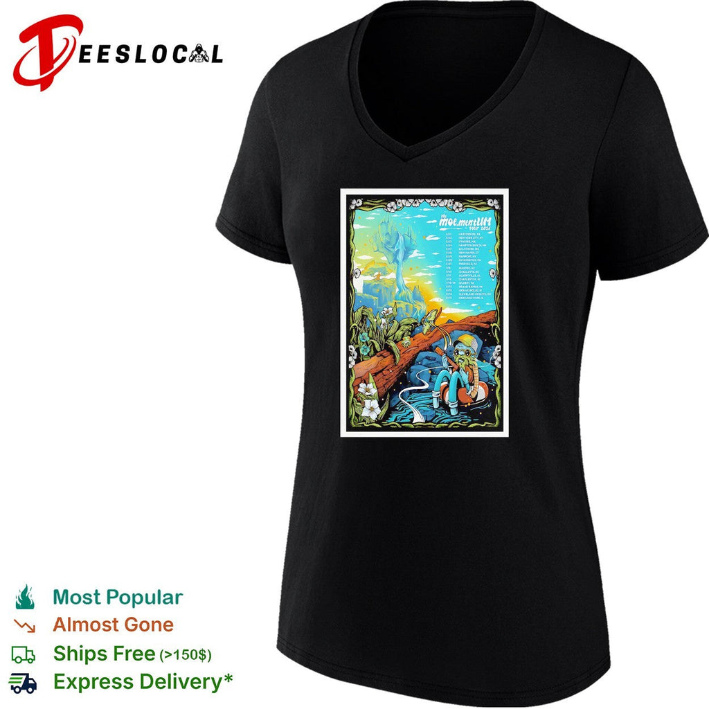 Fantasy nature tour poster scenic illustration concert shirt Unisex