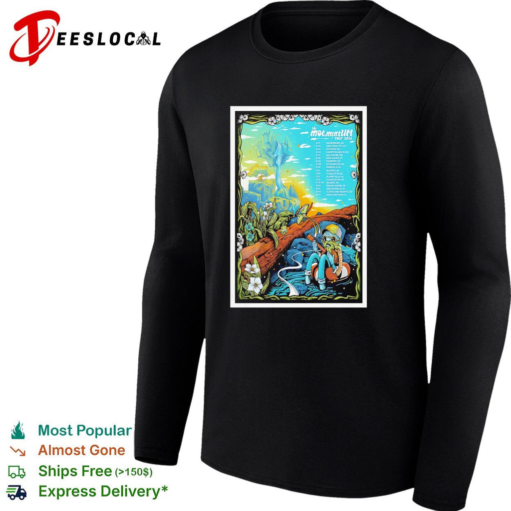 Fantasy nature tour poster scenic illustration concert shirt Unisex