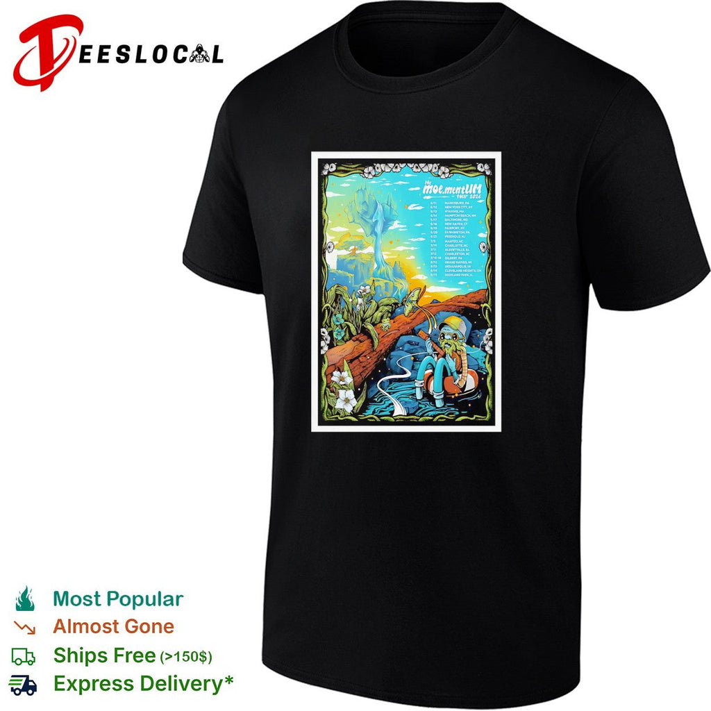Fantasy nature tour poster scenic illustration concert shirt Unisex