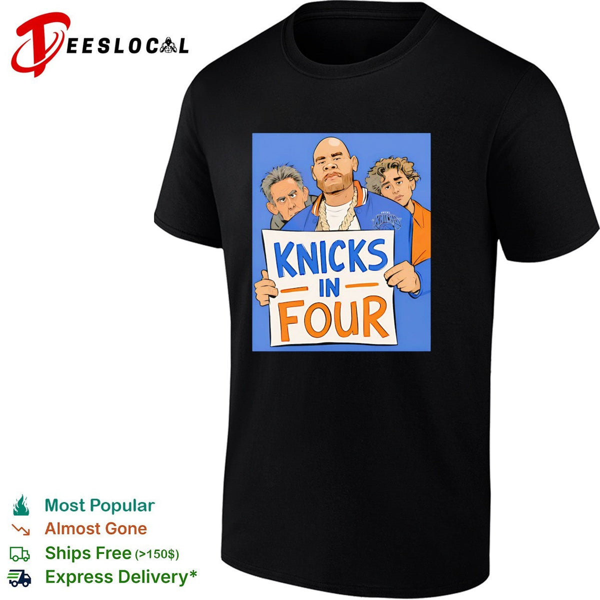 Fat Joe Knicks in four celebrity cartoon fan illustration shirt Unisex