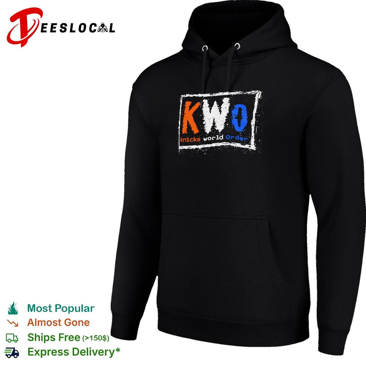 KWO Knicks World Order chalkboard lettering graphic shirt Unisex