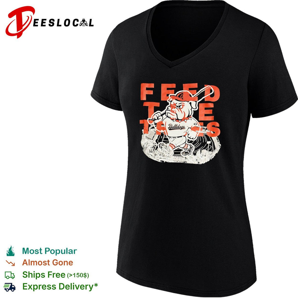 Feed the Tates Georgia Bulldogs baseball mascot Sanford Stadium shirt Unisex