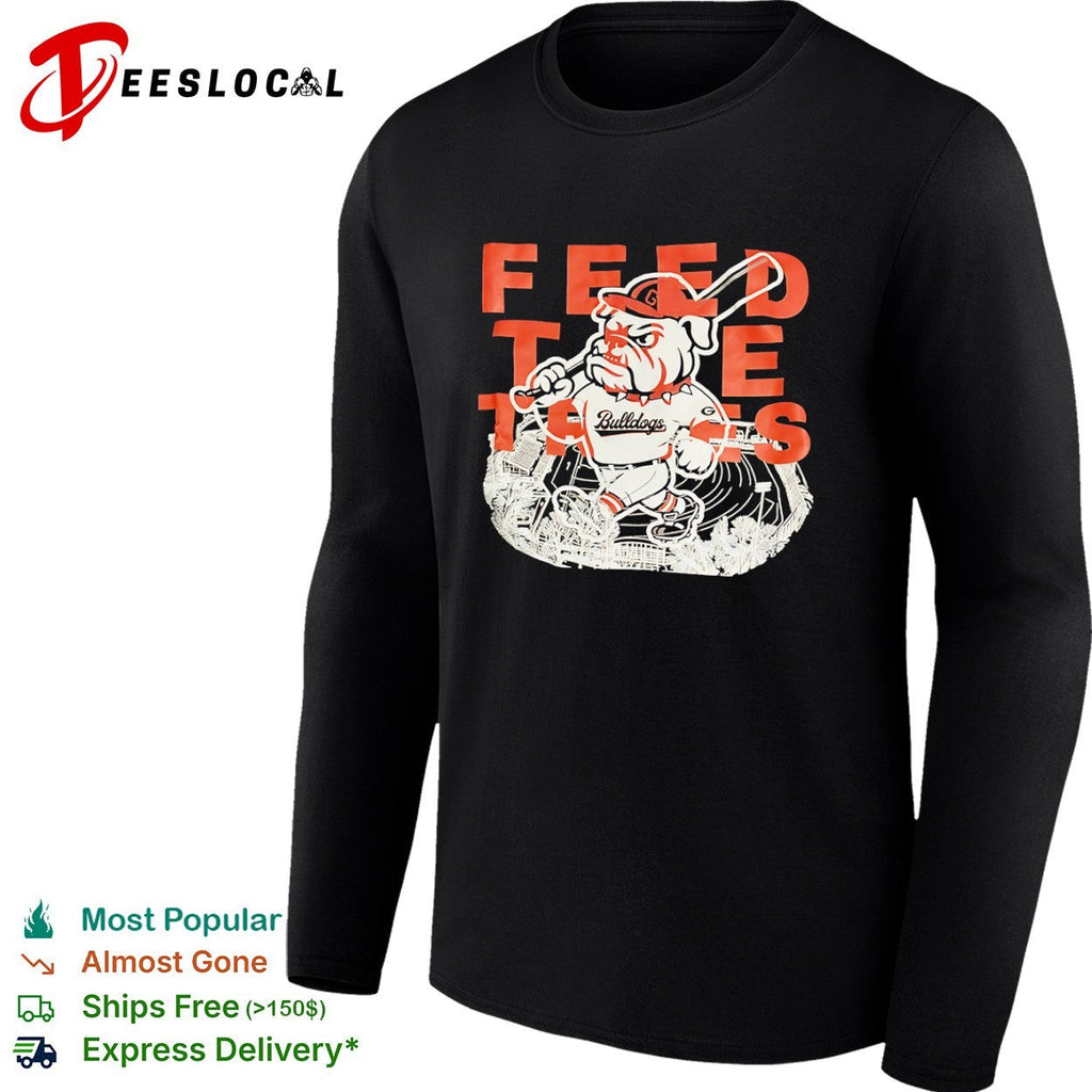 Feed the Tates Georgia Bulldogs baseball mascot Sanford Stadium shirt Unisex