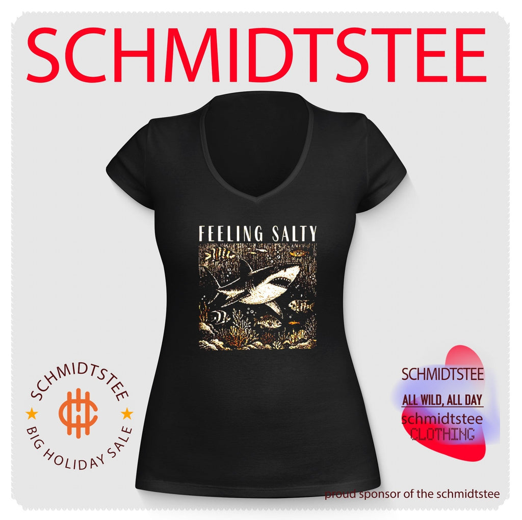 Feeling Salty Shark Ocean Life sea underwater shirt Unisex
