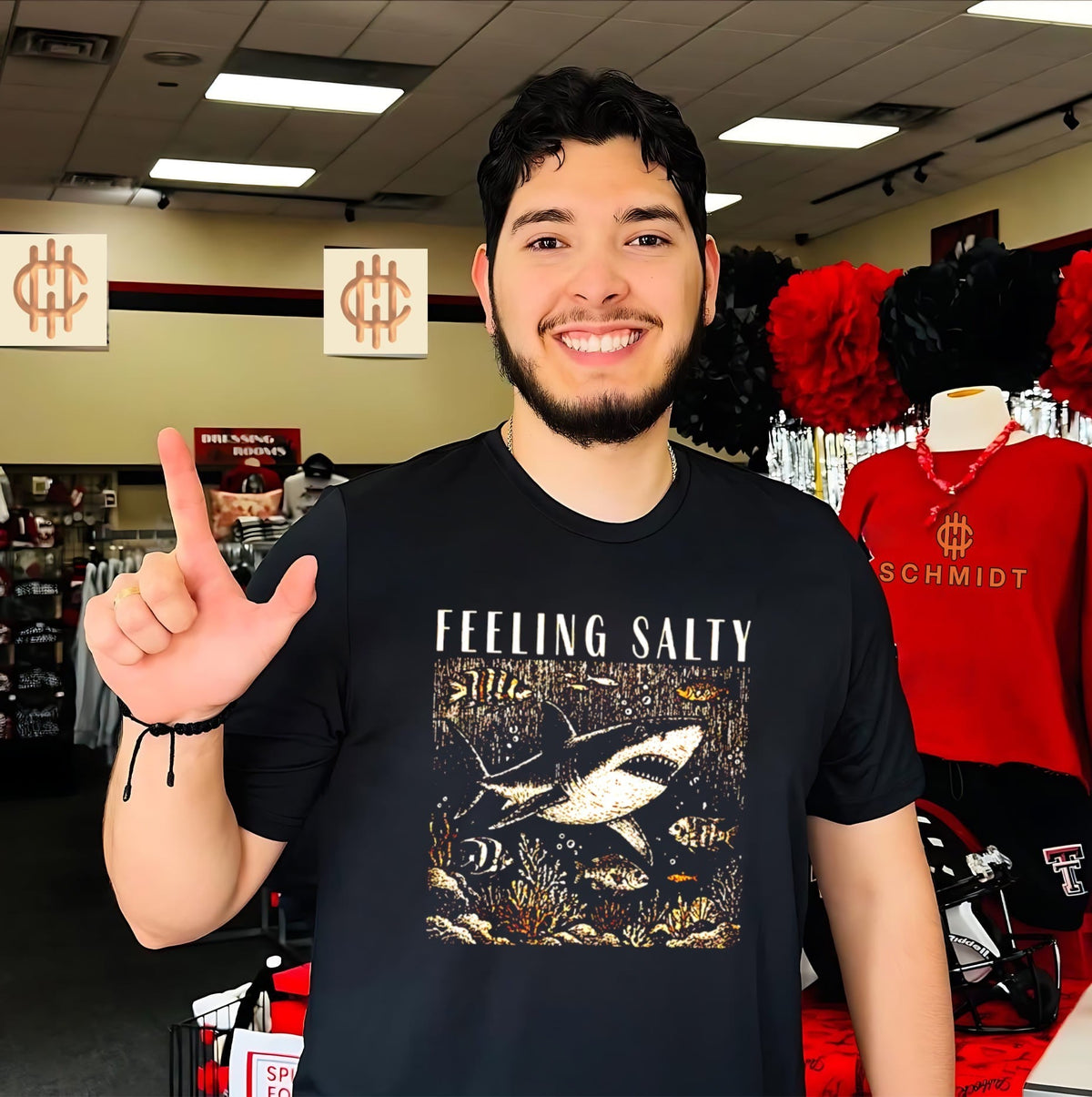 Feeling Salty Shark Ocean Life sea underwater shirt Unisex