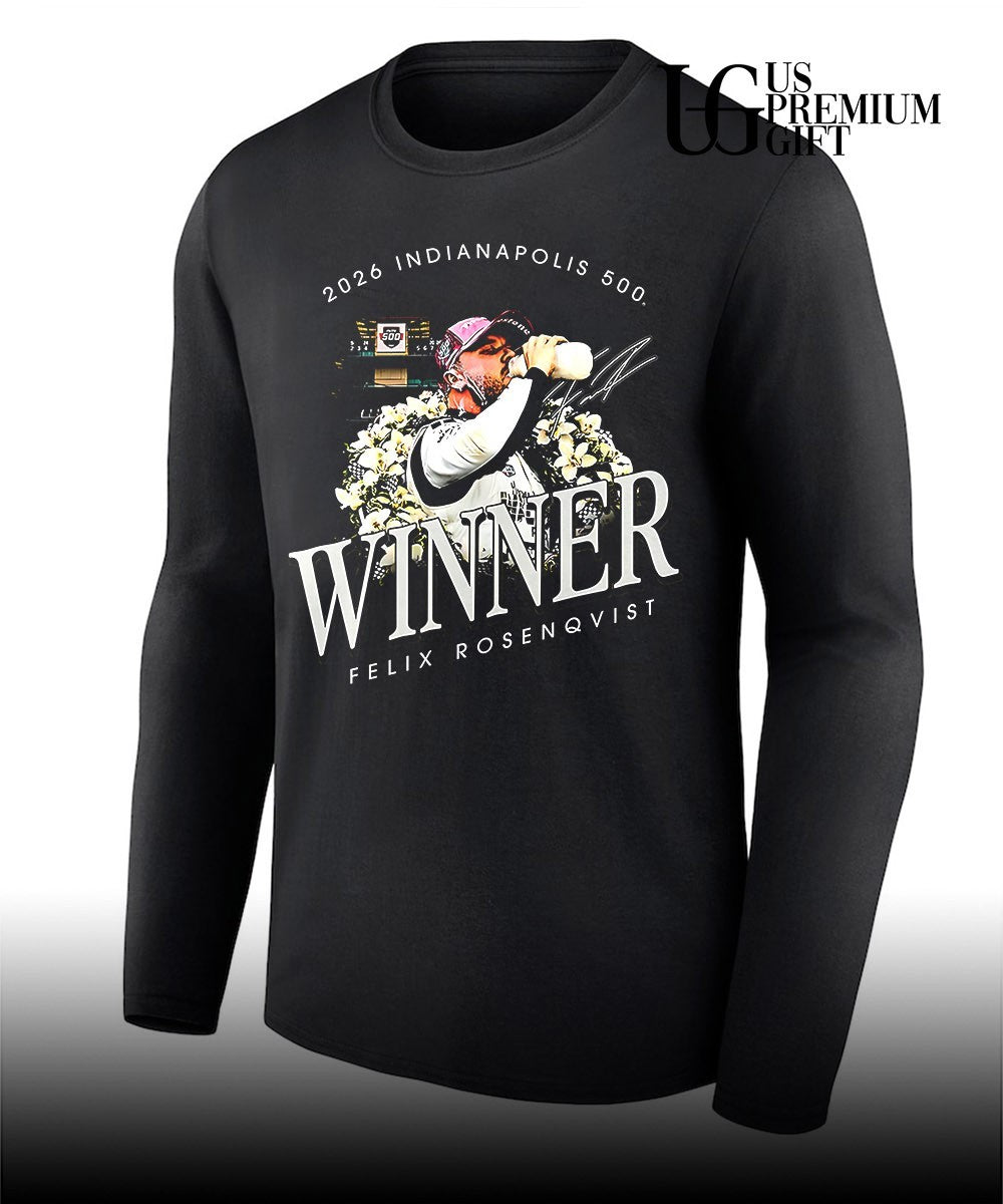 Felix Rosenqvist 2026 500 Winner signature shirt Unisex
