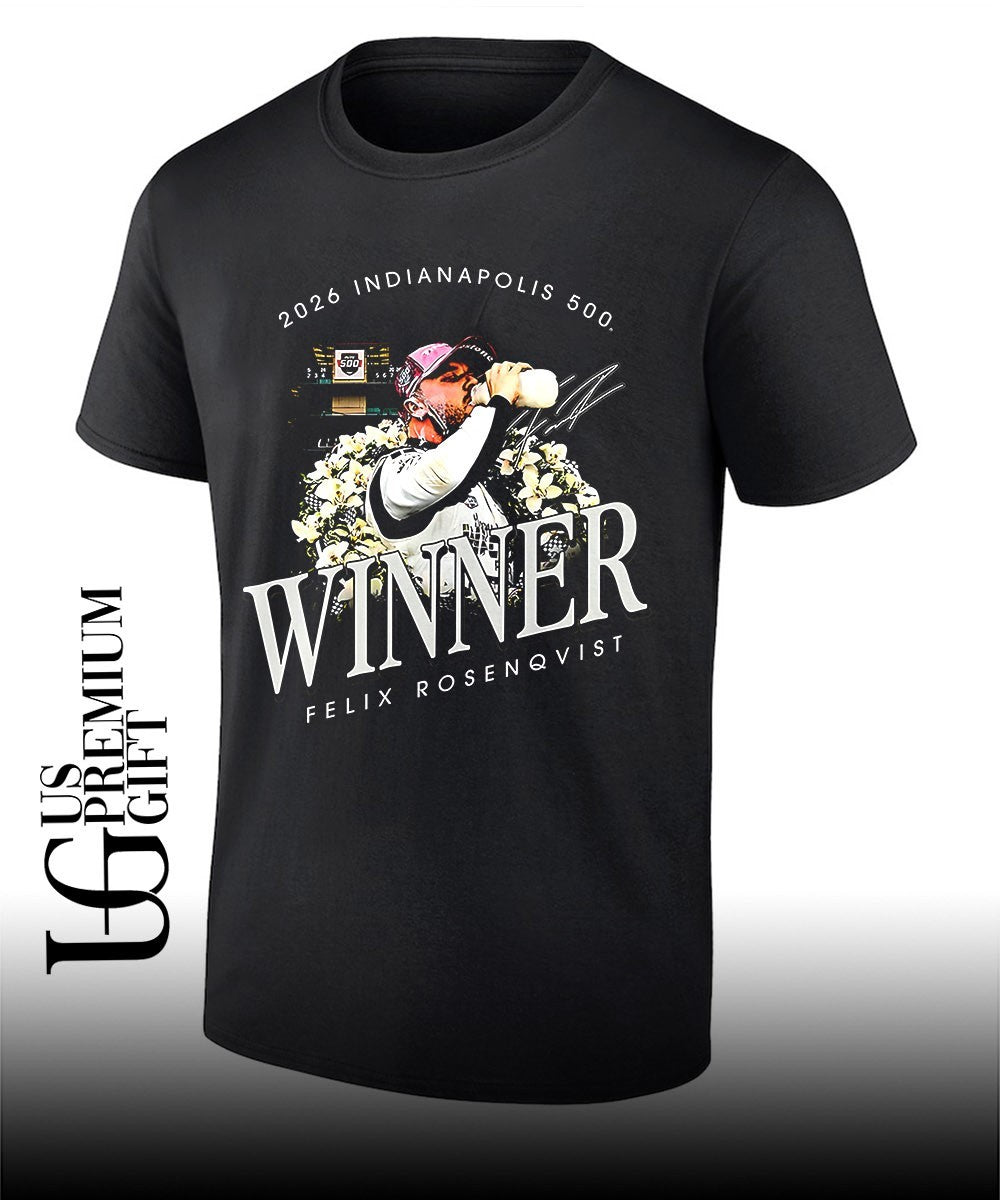 Felix Rosenqvist 2026 500 Winner signature shirt Unisex