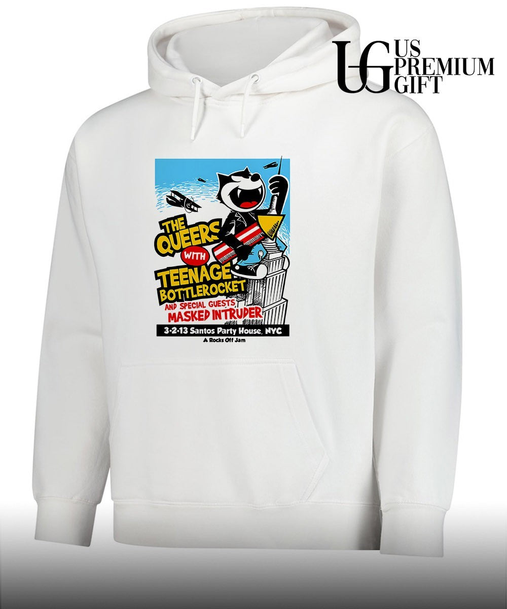 Felix the Cat The Queers Teenage Bottlerocket Masked Intruder Santos Party House shirt Unisex