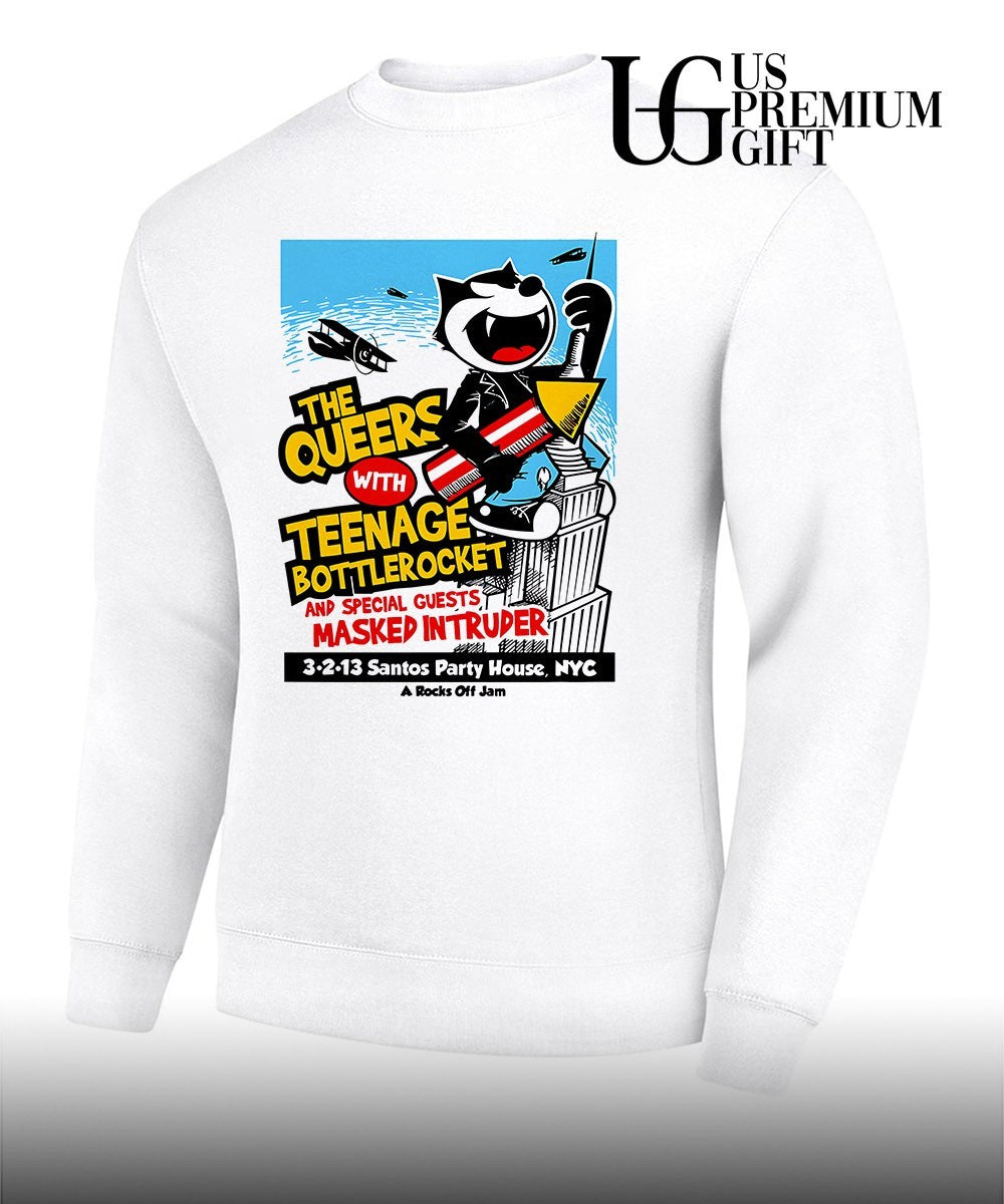 Felix the Cat The Queers Teenage Bottlerocket Masked Intruder Santos Party House shirt Unisex
