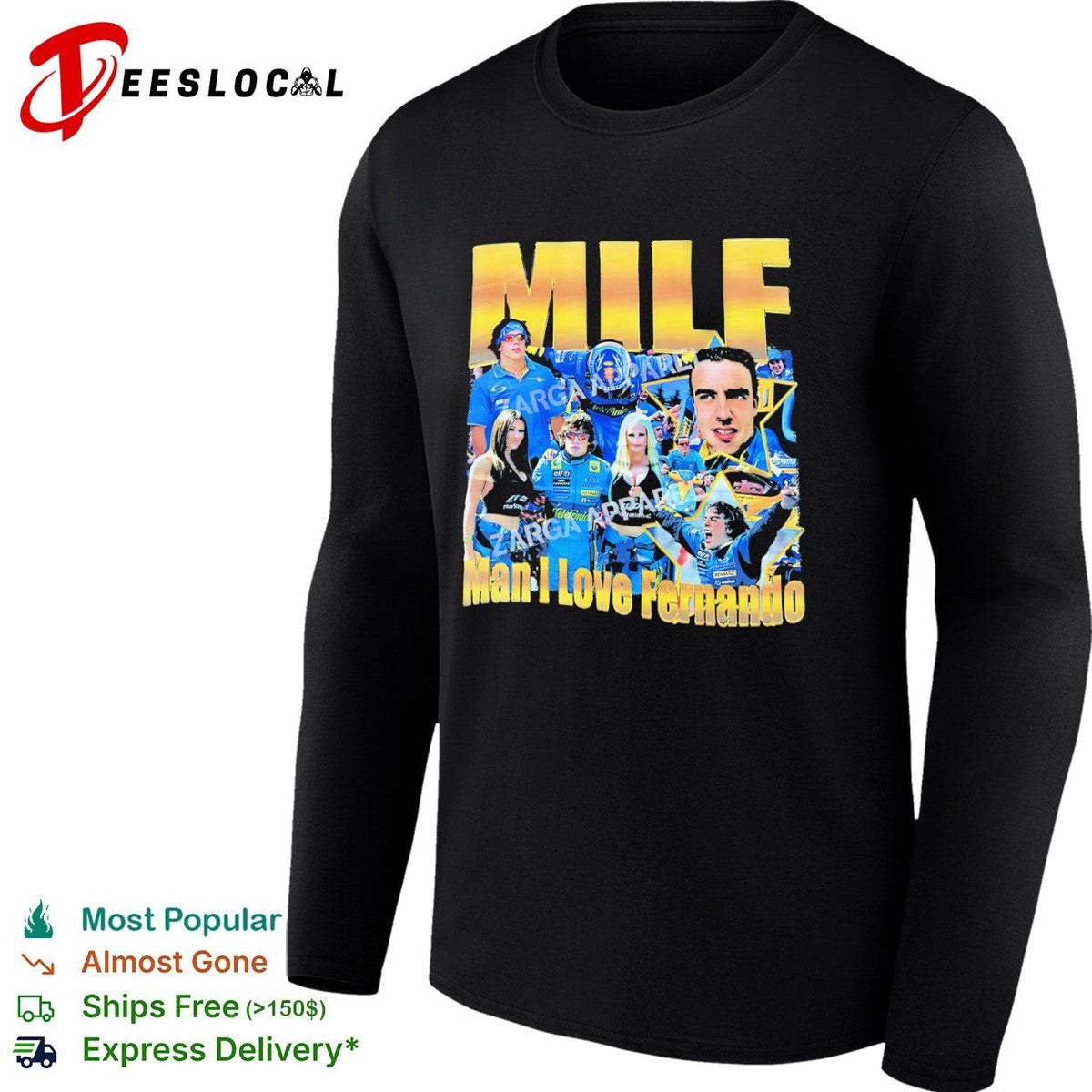 Fernando Alonso Renault F1 Team MILF Man I Love Fernando shirt Unisex
