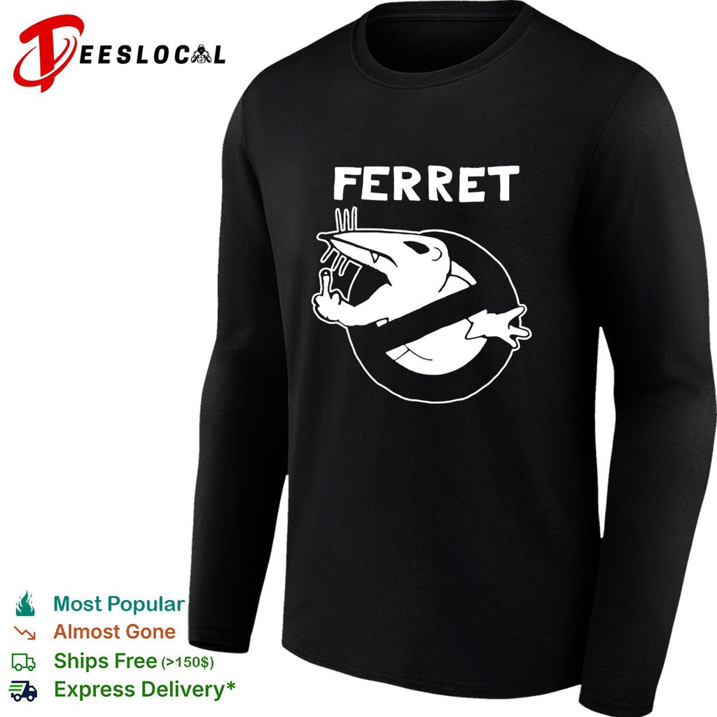 Ferret Ghostbusters parody logo funny animal humor shirt Unisex