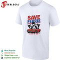 Ferris Bueller leaning on red car save Ferris class of 86 shirt Unisex