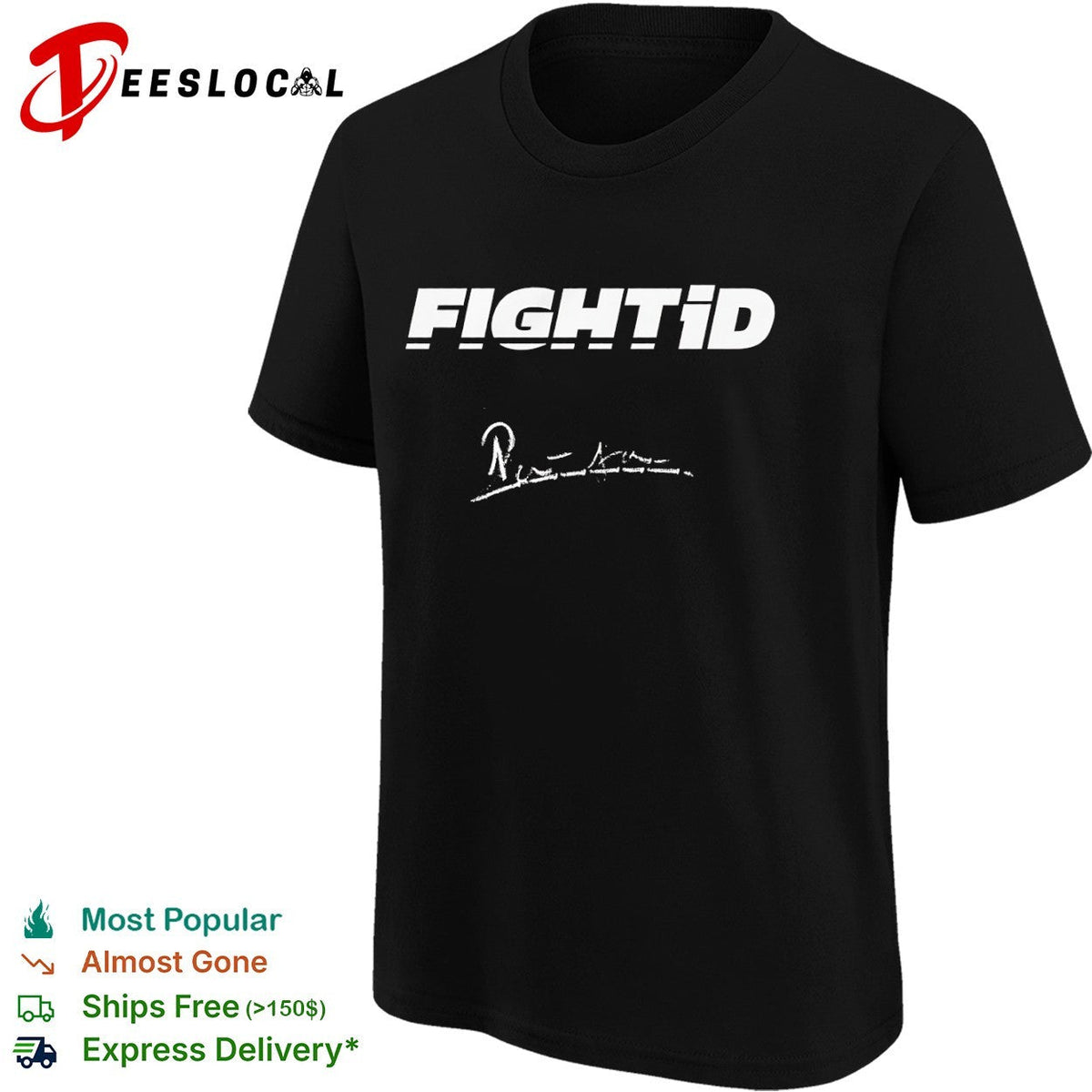 Fightid logo and signature shirt Unisex