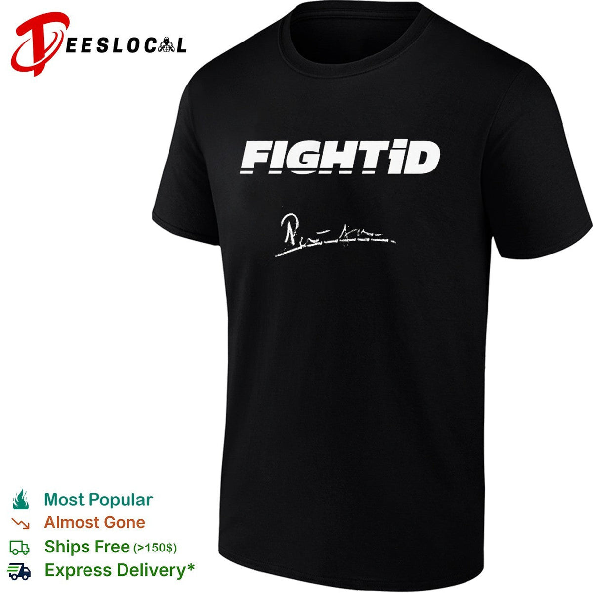 Fightid logo and signature shirt Unisex