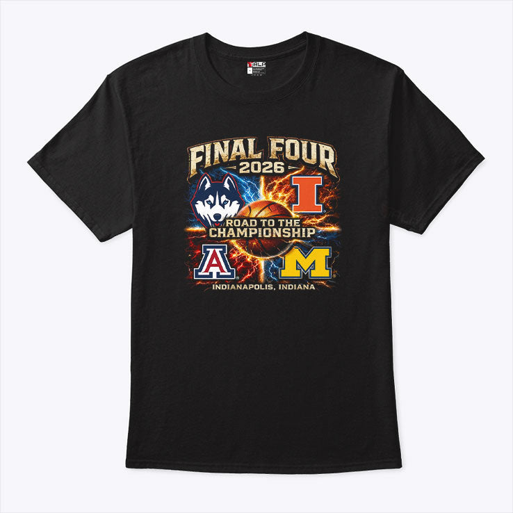 Final Four 2026 Road To The Championship Indianapolis T Shirt Unisex