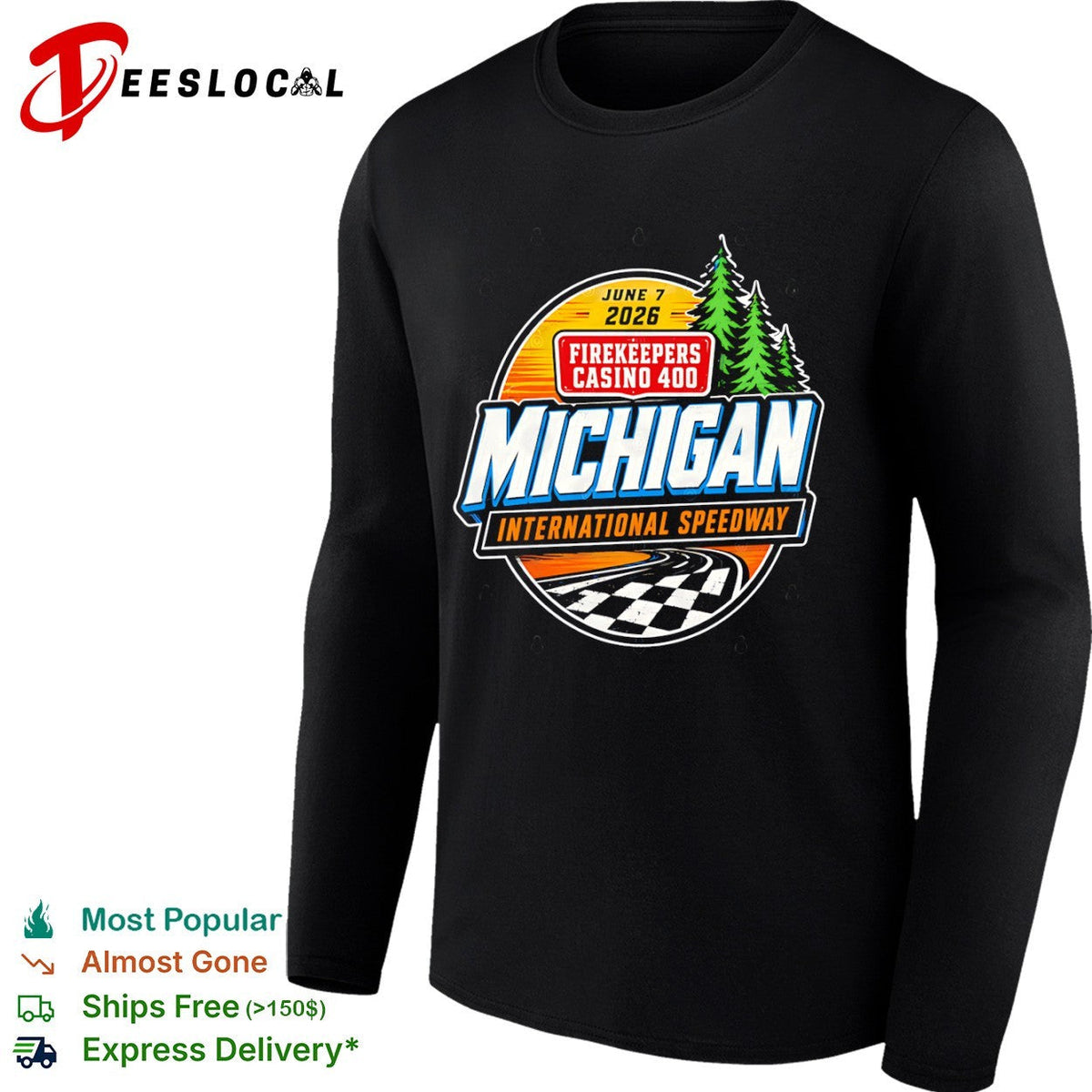 Firekeepers Casino 400 June 7 2026 Michigan International Speedway NASCAR shirt Unisex
