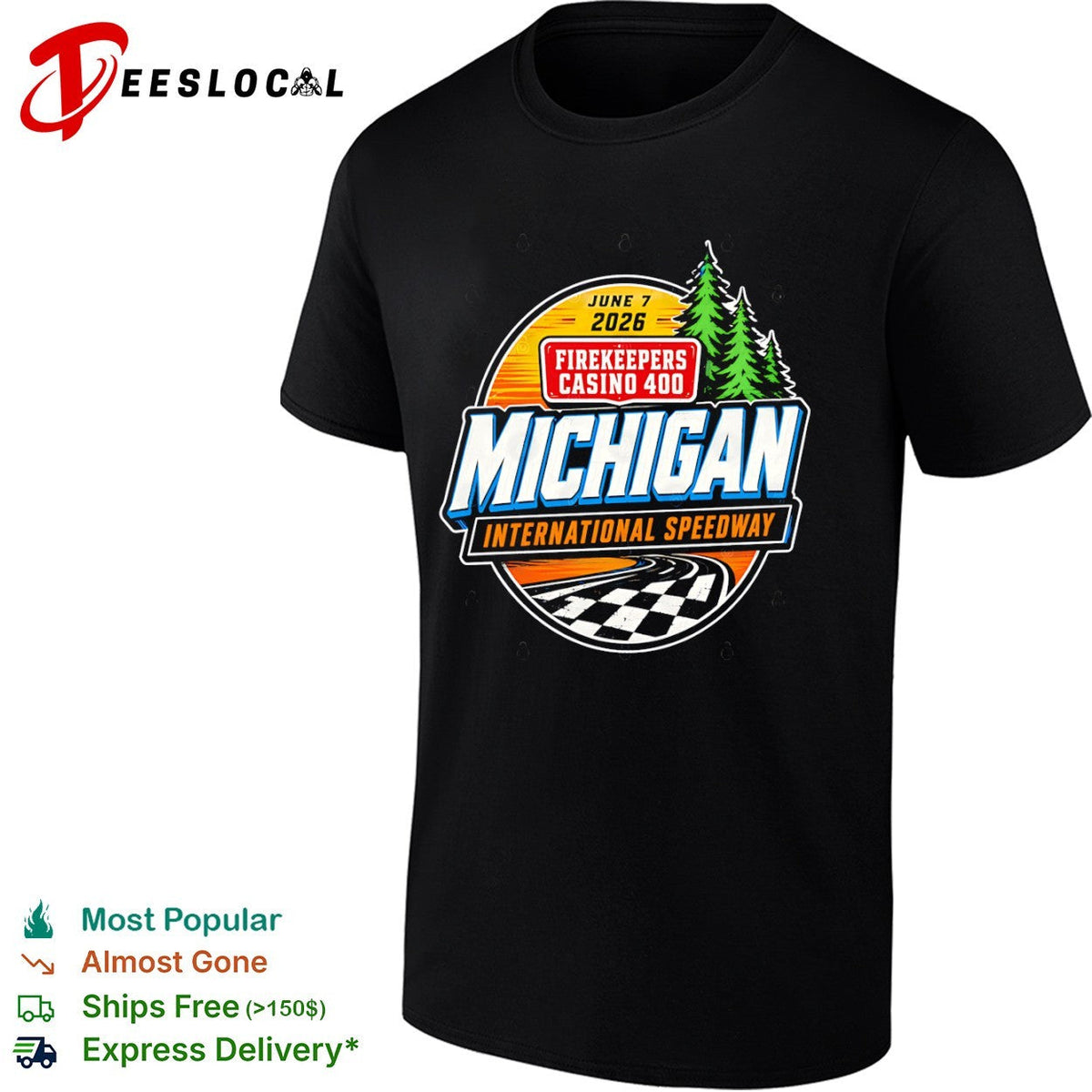 Firekeepers Casino 400 June 7 2026 Michigan International Speedway NASCAR shirt Unisex
