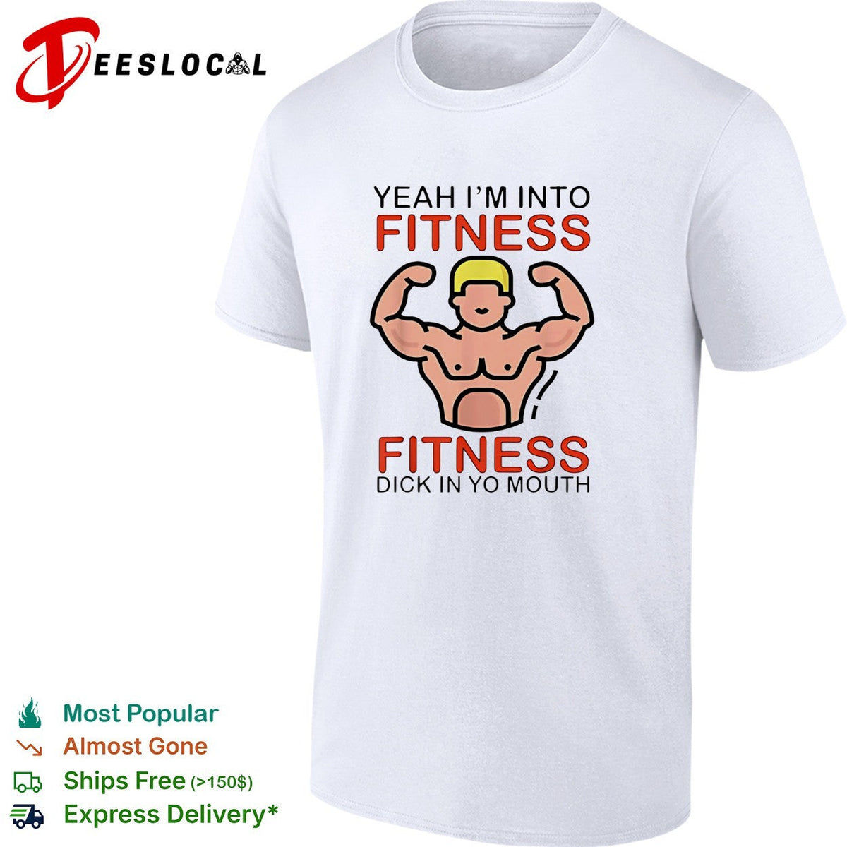 Fitness gym humor adult quote bold graphic shirt Unisex