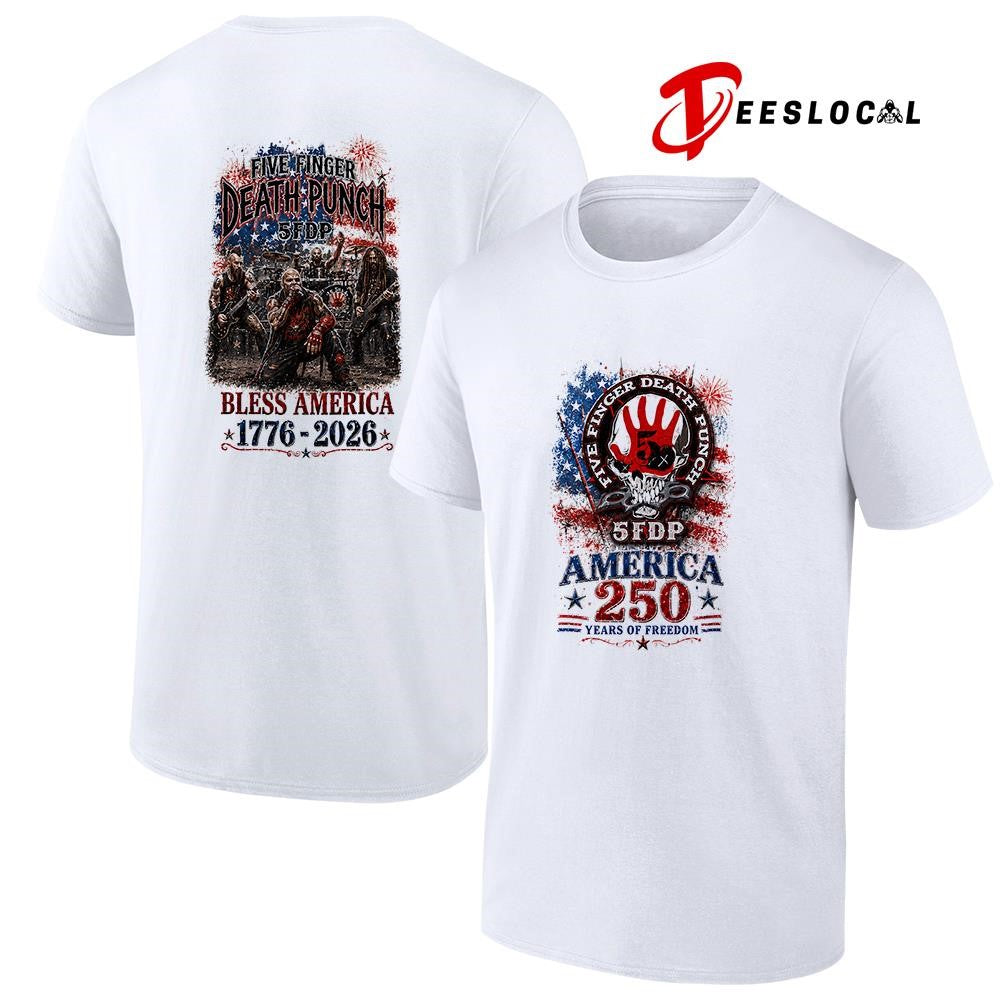 Five Finger Death Punch 5FDP bless America 250 years of freedom shirt Unisex
