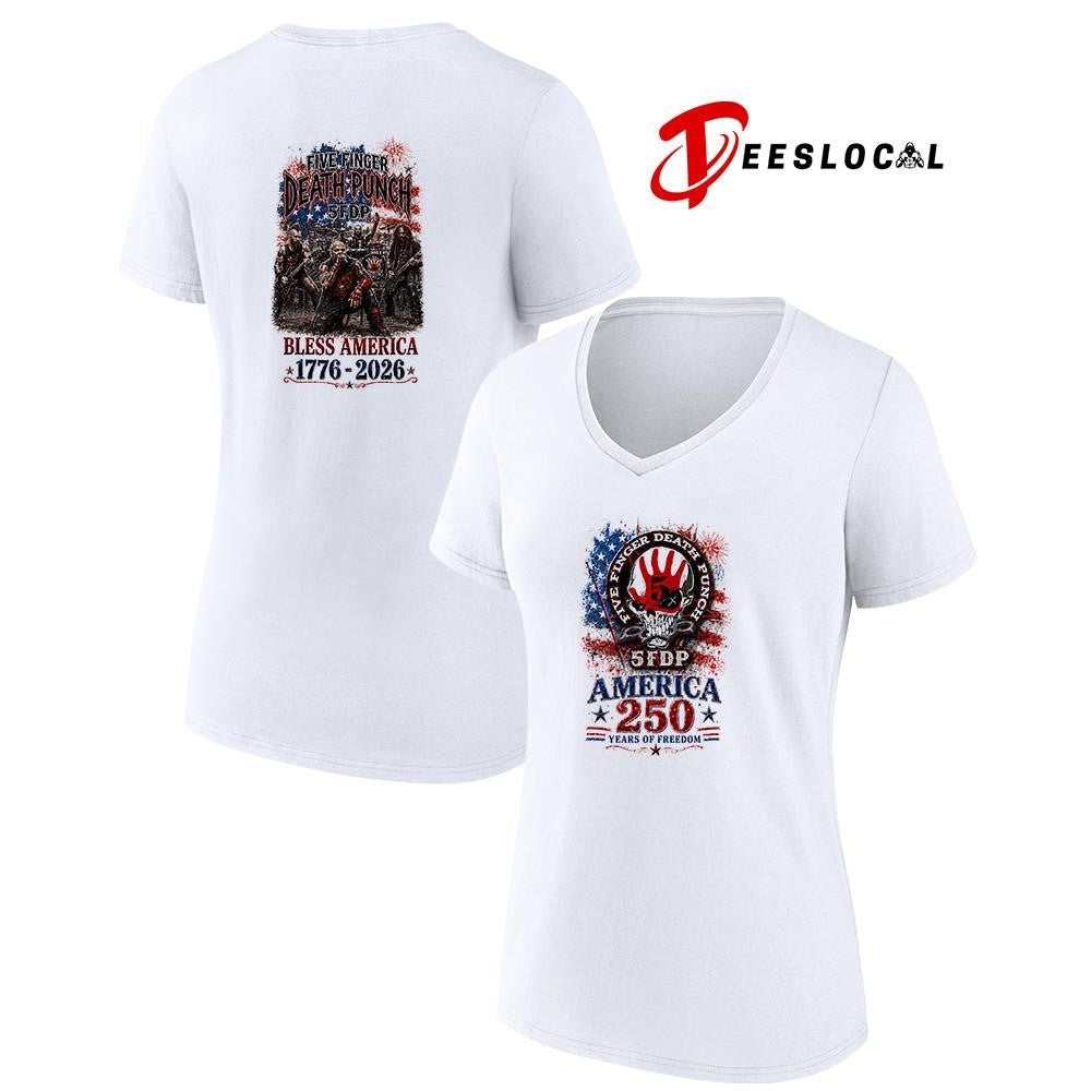 Five Finger Death Punch 5FDP bless America 250 years of freedom shirt Unisex