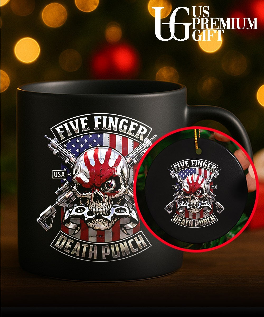 Five Finger Death Punch Usa 250 Skull and Rifles shirt Unisex