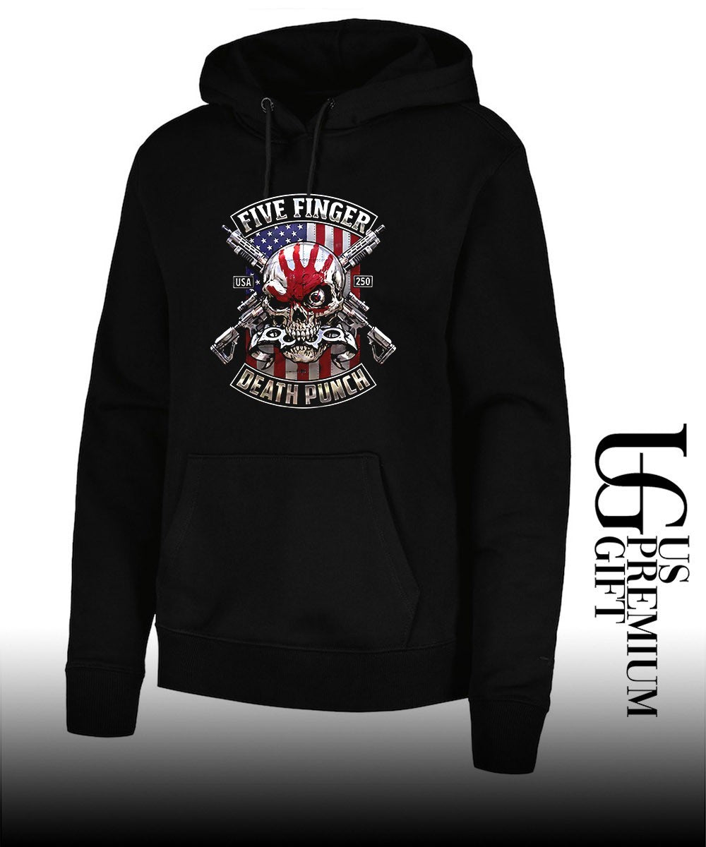 Five Finger Death Punch Usa 250 Skull and Rifles shirt Unisex