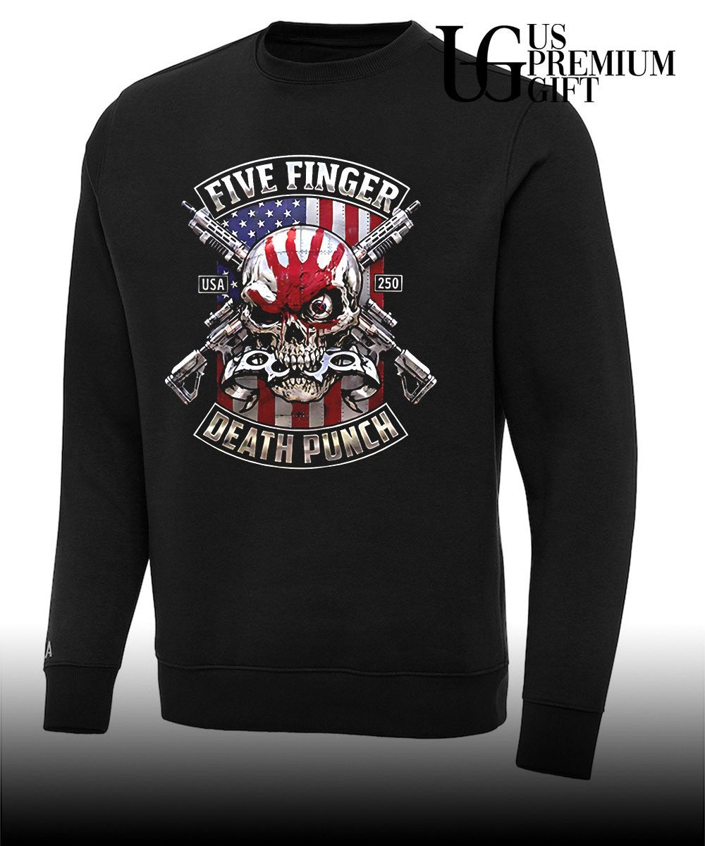 Five Finger Death Punch Usa 250 Skull and Rifles shirt Unisex