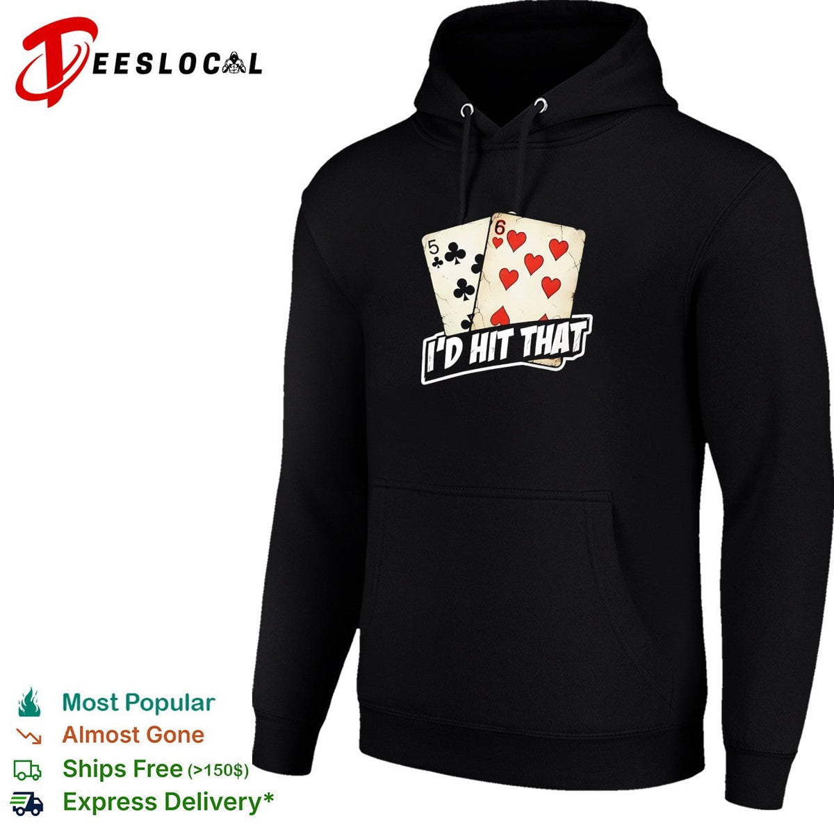 Five of clubs six of hearts I’d hit that shirt Unisex