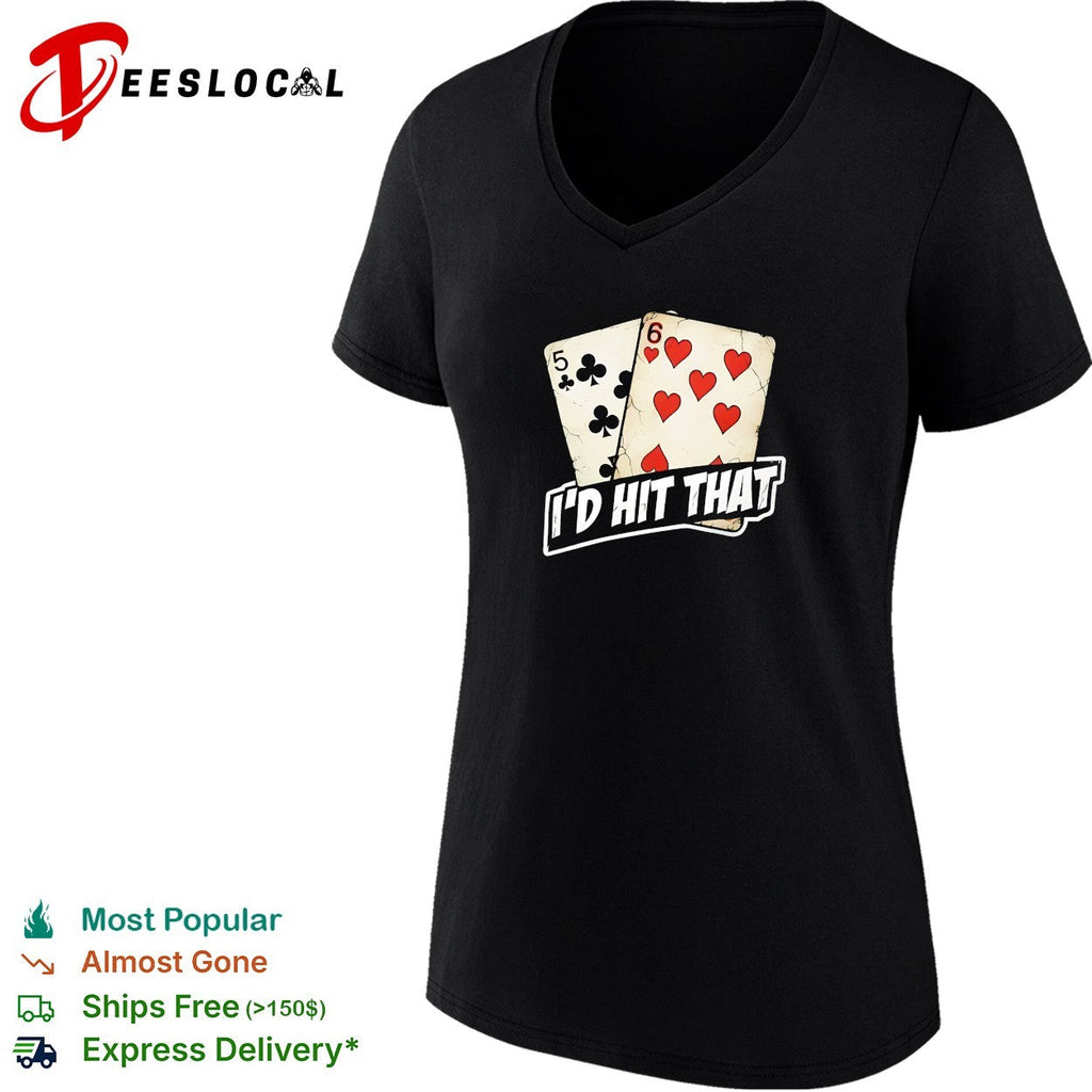 Five of clubs six of hearts I’d hit that shirt Unisex