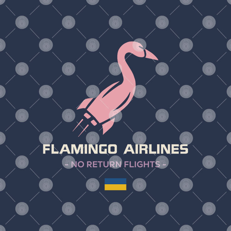Flamingo Airlines No Return Flights Shirt Unisex